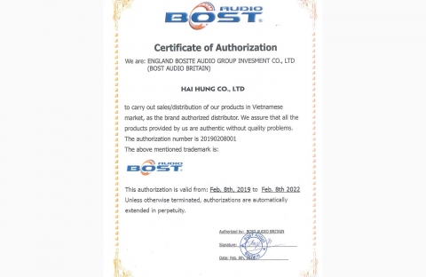 Đại lý chính thức hãng Bost Audio