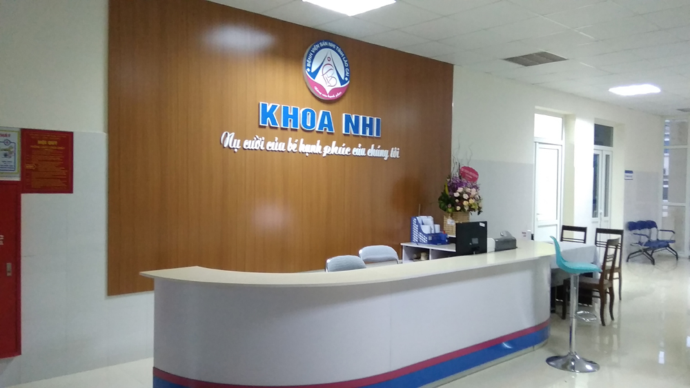 Khoa nhi của BV Sản nhi - Lào Cai