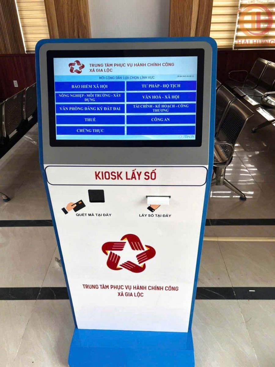 Kiosk lấy số tự động