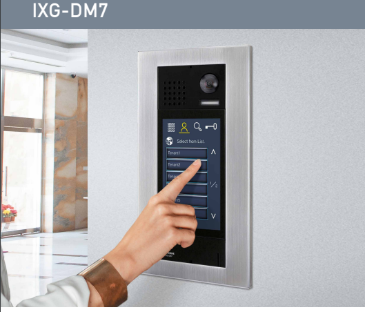 Nút chuông cửa cảm ứng có camera IXG-DM7​