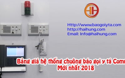 Bảng giá hệ thống chuông báo gọi y tá Commax [Update 2025]