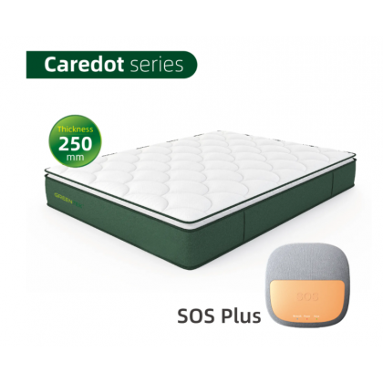 Nệm theo dõi giấc ngủ Caredot dày 250mm có nút kích hoạt bằng giọng nói SOS Plus
