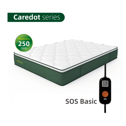 Nệm theo dõi giấc ngủ Caredot dày 250mm cho người cao tuổi có nút SOS cơ bản