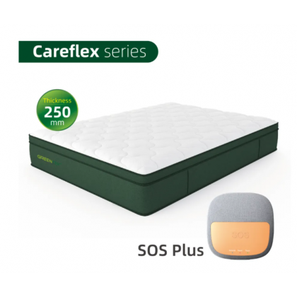 Nệm theo dõi giấc ngủ Careflex dày 250mm có nút gọi khẩn cấp kích hoạt bằng giọng nói SOS Plus
