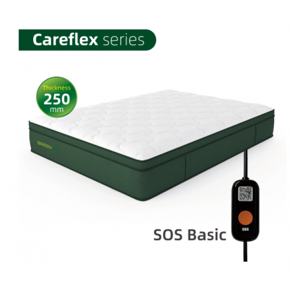 Nệm theo dõi giấc ngủ Careflex dày 250mm có nút gọi khẩn cấp (SOS cơ bản)