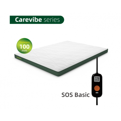 Nệm theo dõi giấc ngủ Carevibe dày 100mm cho người cao tuổi có nút SOS cơ bản