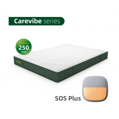 Nệm theo dõi giấc ngủ Carevibe dày 250mm có nút kích hoạt bằng giọng nói SOS Plus