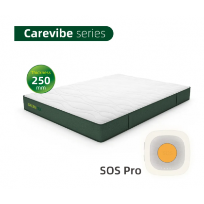 Nệm theo dõi giấc ngủ Carevibe dày 250mm có nút báo đa năng SOS Pro