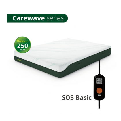 Nệm theo dõi giấc ngủ Carewave dày 250mm cho người cao tuổi có nút SOS cơ bản