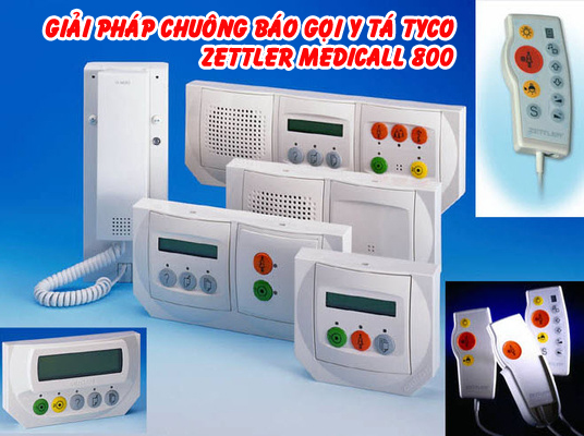 Giải pháp chuông báo gọi y tá Tyco ZETTLER Medicall 800