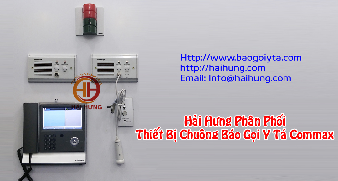 Hải Hưng cung cấp thiết bị và lắp đặt chuông báo gọi y tá Commax 